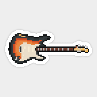 Pixel 1960 Sunburst Guitar Sticker